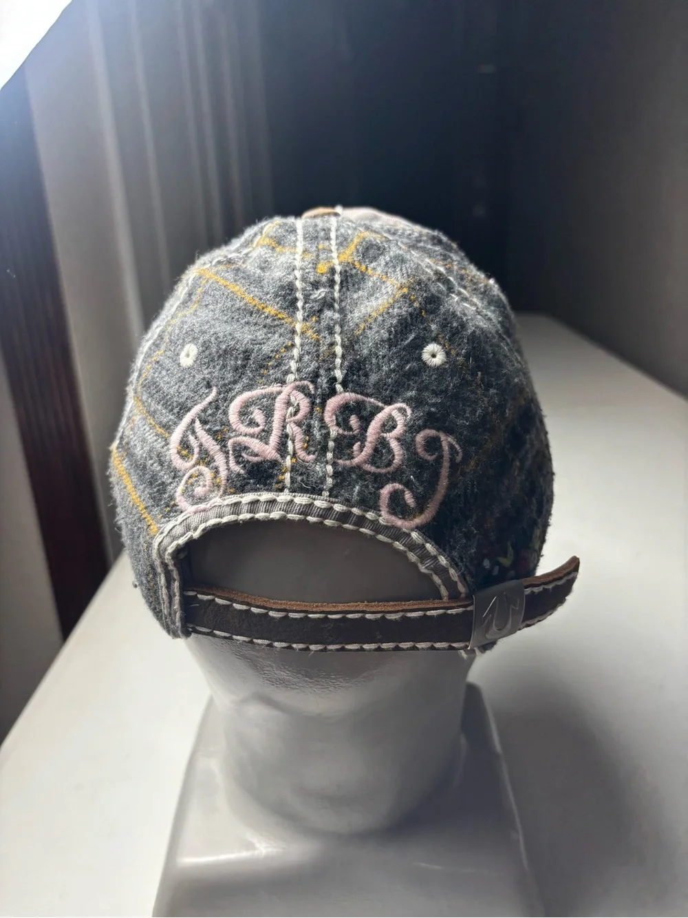 True Religion Distressed Multicolor Vintage Denim Cap Hat women Snapback